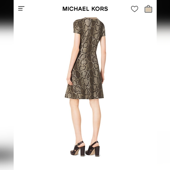 Michael Kors Python-Print Sweater Dress size xs - Picture 2 of 8